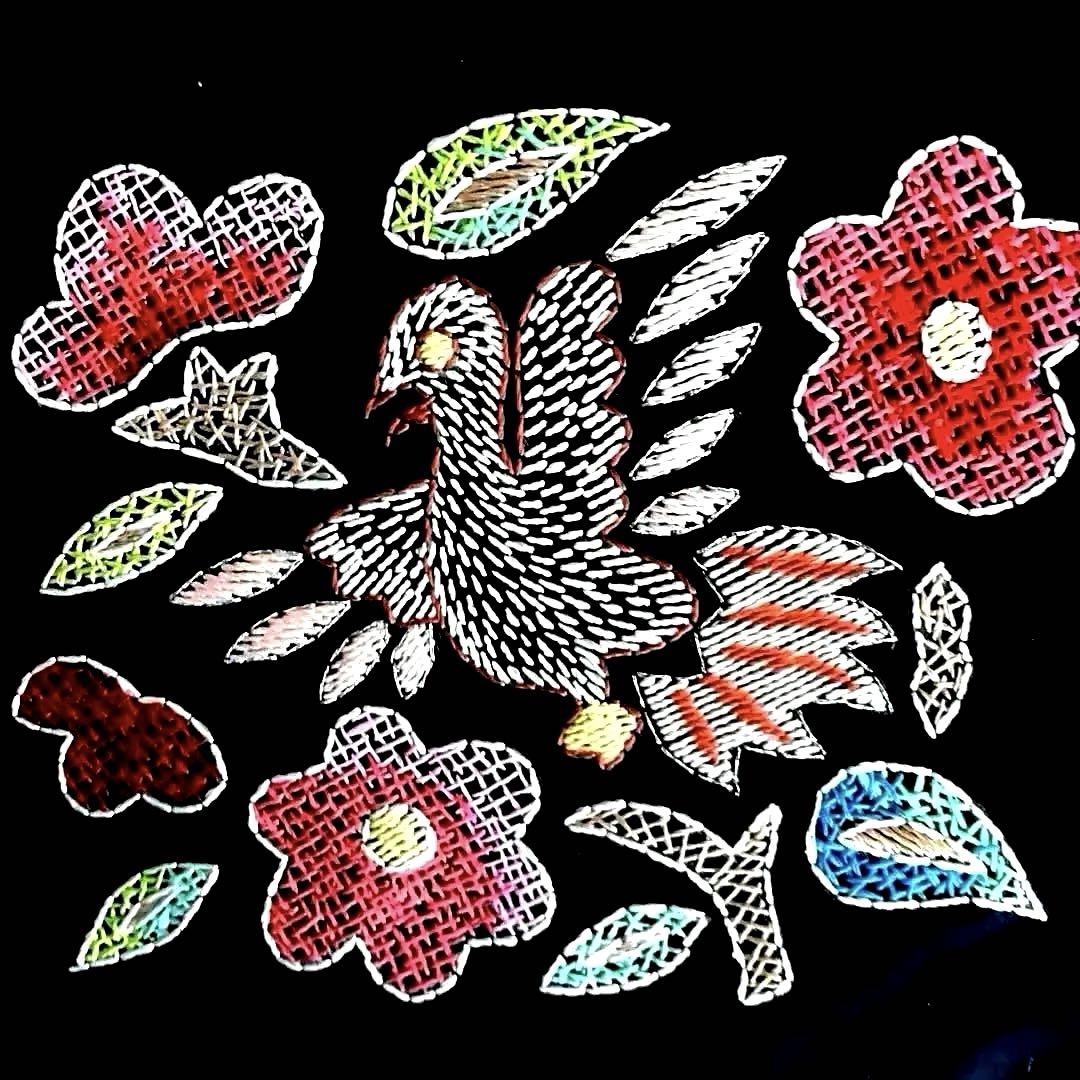 人気商品は アンティーク名古屋帯 刺繍 鳥・花模様 大正ロマン 正絹 No 人気商品は アンティーク名古屋帯 刺繍 鳥・花模様 大正ロマン 正絹 No