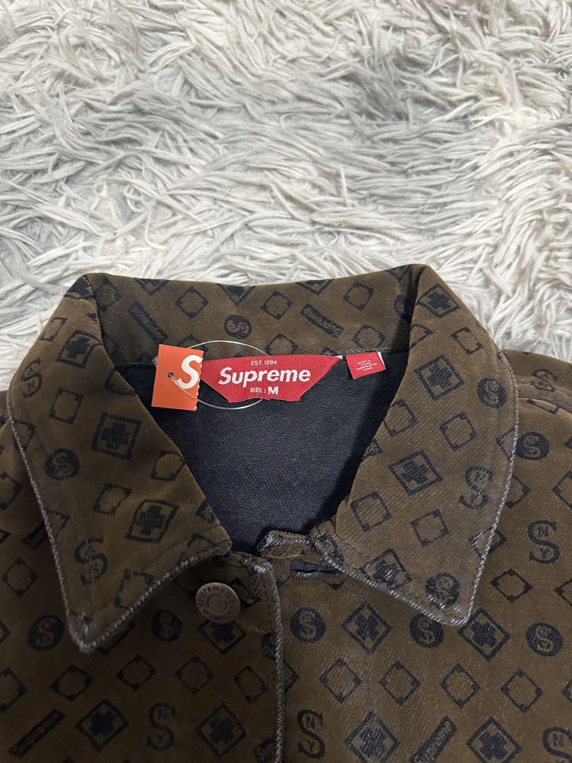 ジャケット・アウター Supreme Flocked Denim Trucker Jacket