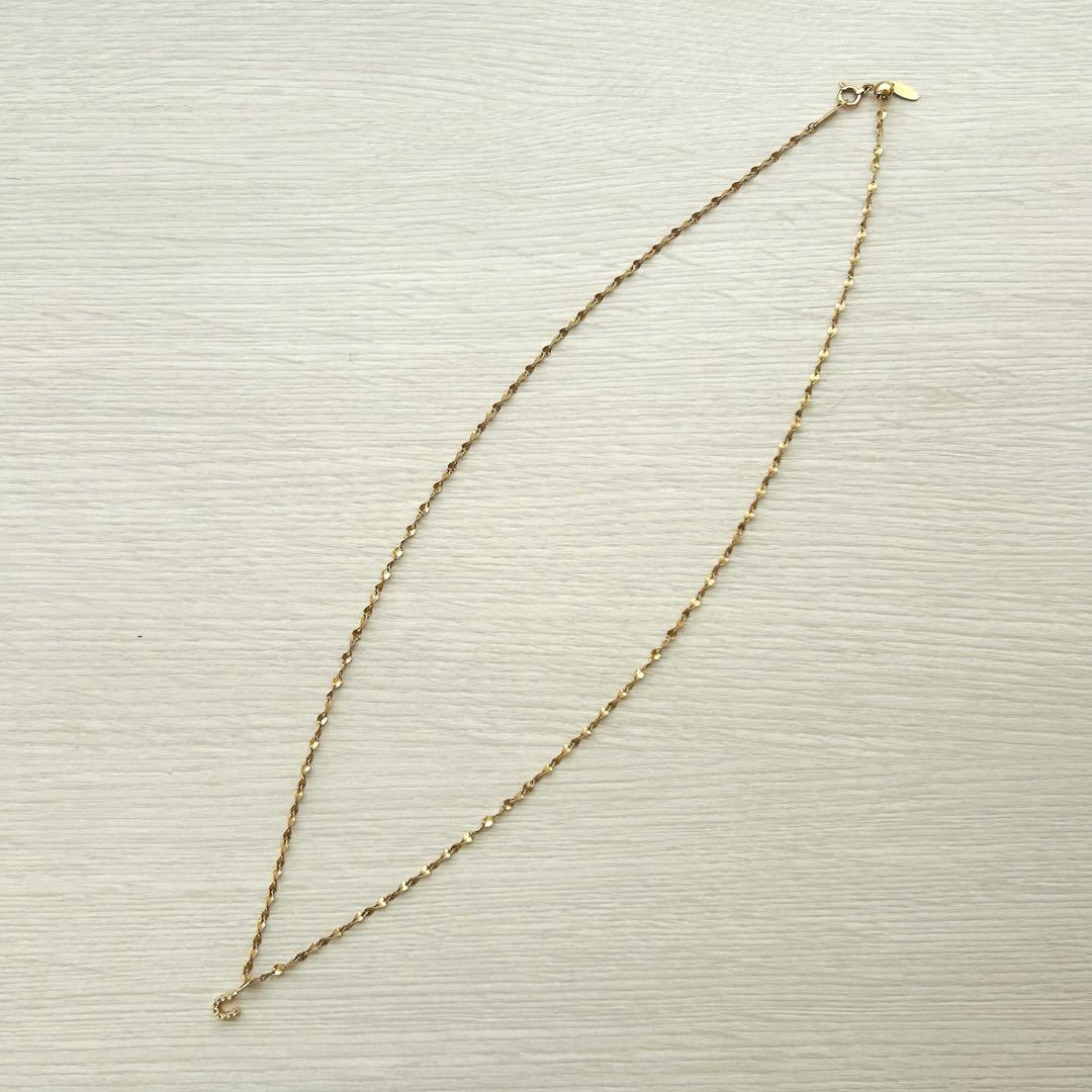 LilasK10ダイヤモンド ホースシューチャーム0.04ct
