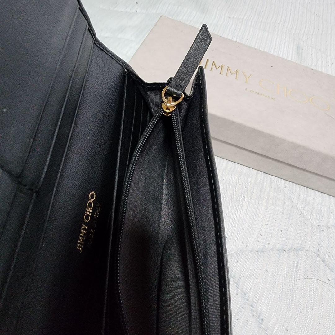 Jimmy Choo ジミーチュウ ロゴ 長財布（小銭入れあり） レザー