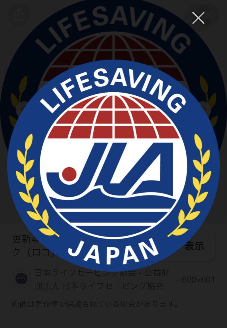 【美品】JLA 日本ライフセービング協会　ボタンダウンポロシャツ(黒)