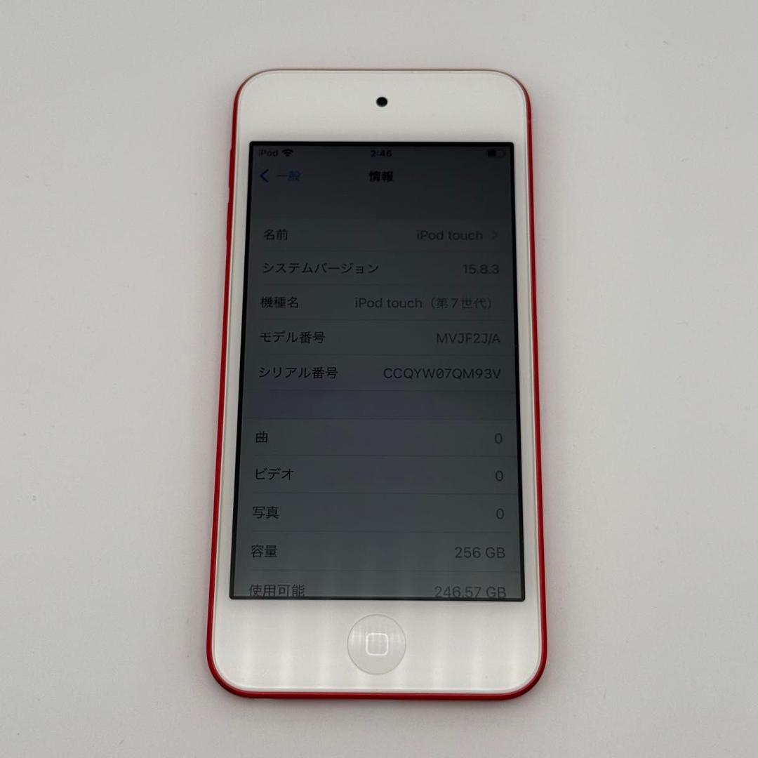 iPod touch 제7세대 레드 256 GB MVJF2J/A 본체