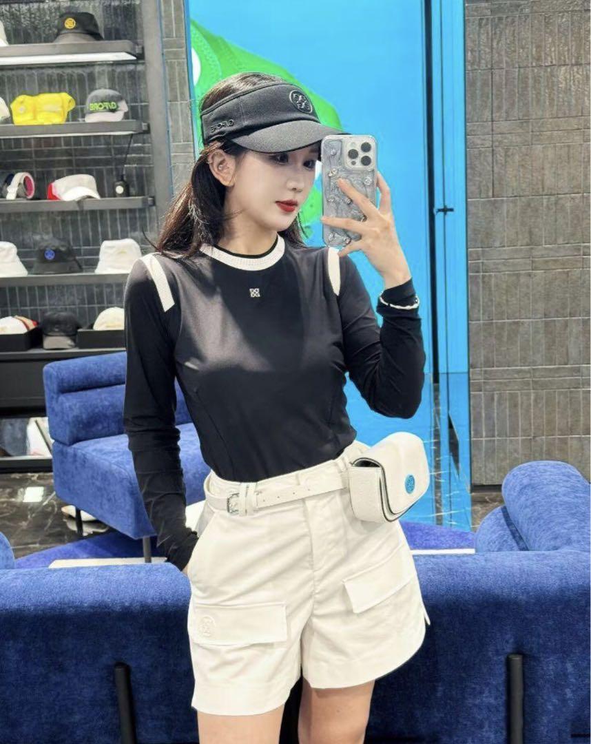 ジーフォア ゴルフ ウェア レディース トップス 長袖 カットソー 春夏Tシャツ