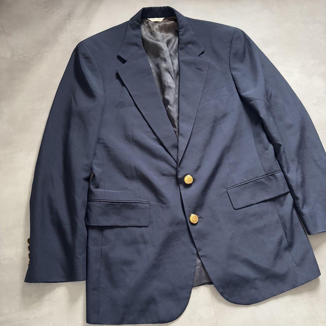ポロ　ラルフローレン　ジャケット　紺ブレ　クリーニング済 Ralph Lauren ラルフローレン 紺ブレ テーラードジャケット USA製