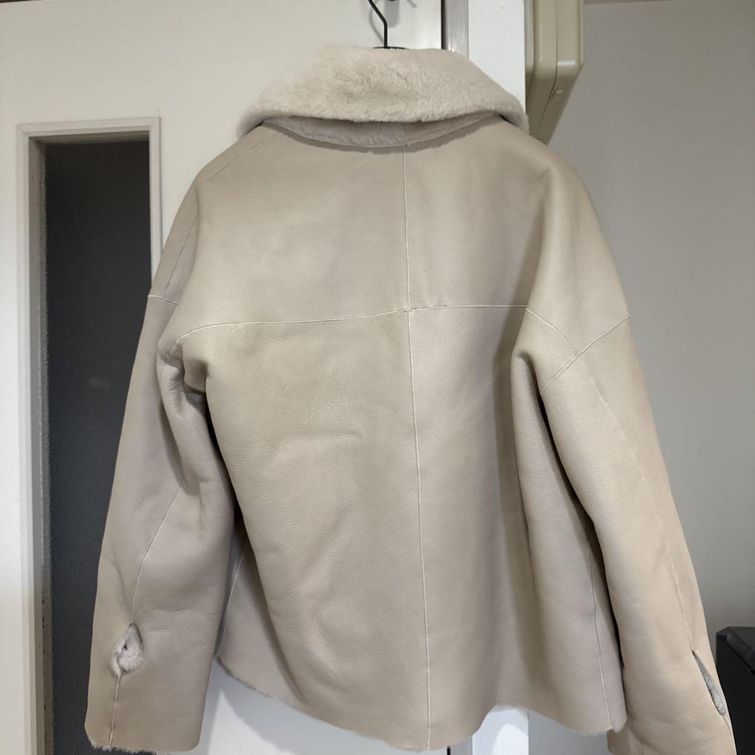 MANZONI 24 リバーシブル ラムレザージャケット