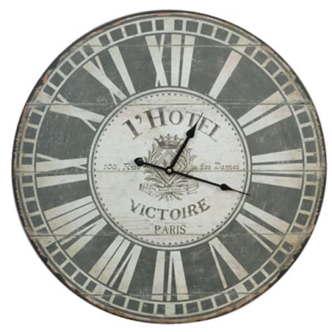 ヴィンテージ風壁掛け時計 L'HOTEL VICTOIRE
