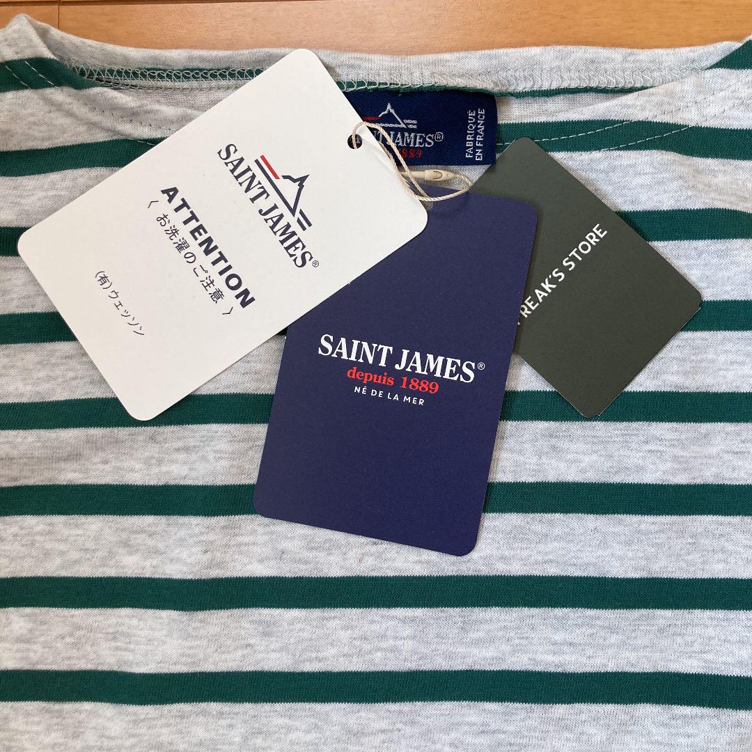 SAINT JAMES(セントジェームス) PIRIAC 半袖TシャツGRIS CLAIR(T
