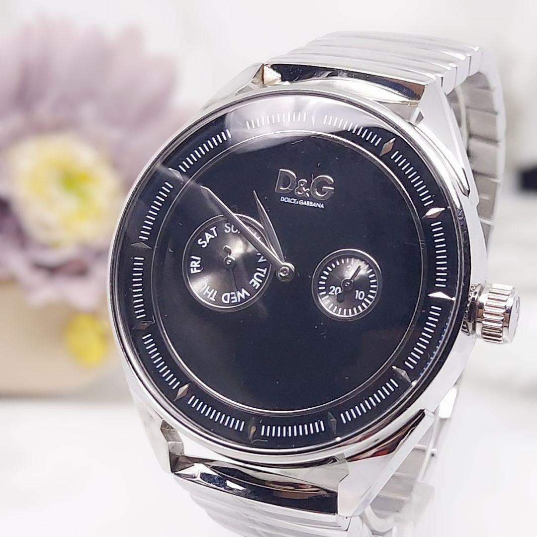 ドルチェ＆ガッバーナ D&G TIME メンズ 腕時計 ブラック