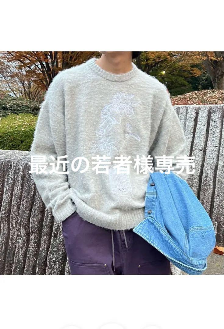 ballsybrothers 花ニット　ててまる様 最近の若者様専売】ballsybrothers フラワー ニット グレー