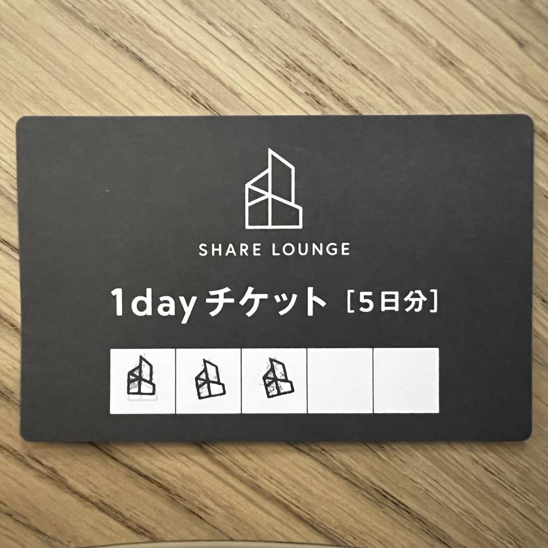 渋谷シェアラウンジ 1日利用権 2日分