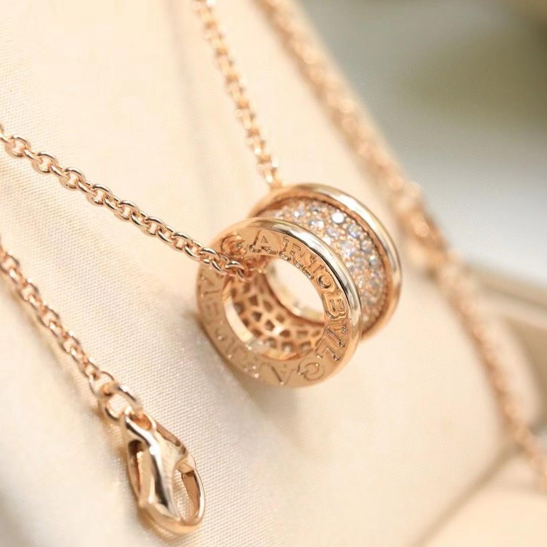 BVLGARI ブルガリ ネックレス ビーゼロワン ピンクゴールド 18K