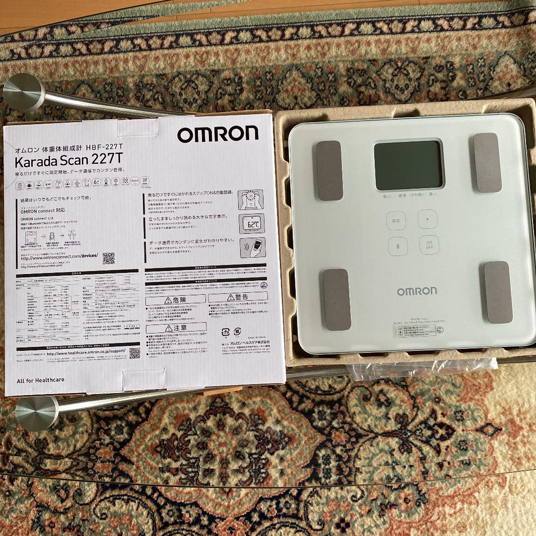好評大特価 OMRON 体重体組成計 カラダスキャンHBF-227T-SW iOGVs-m97169480414 安いお得