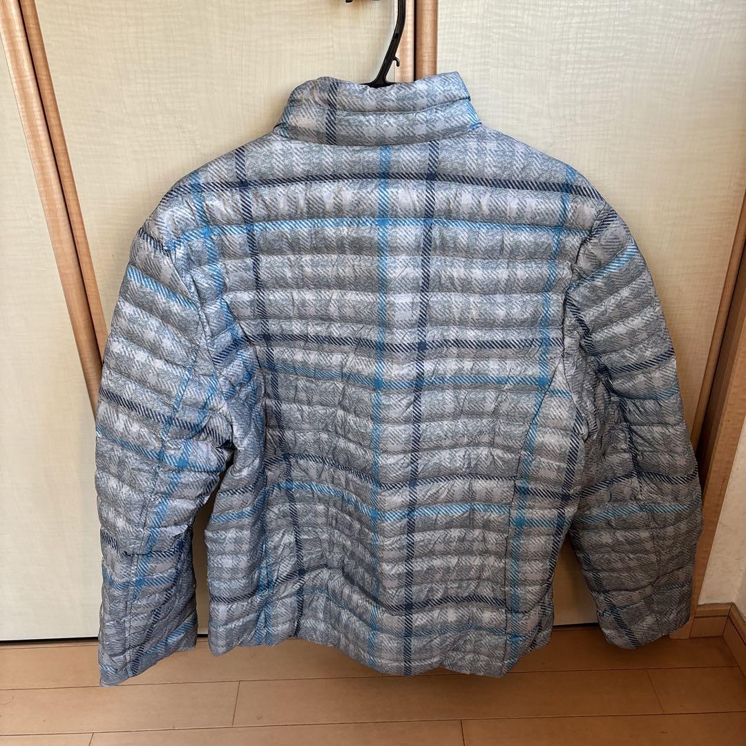 VICOMTE A. ダウンジャケット XL グレー/青 チェック柄