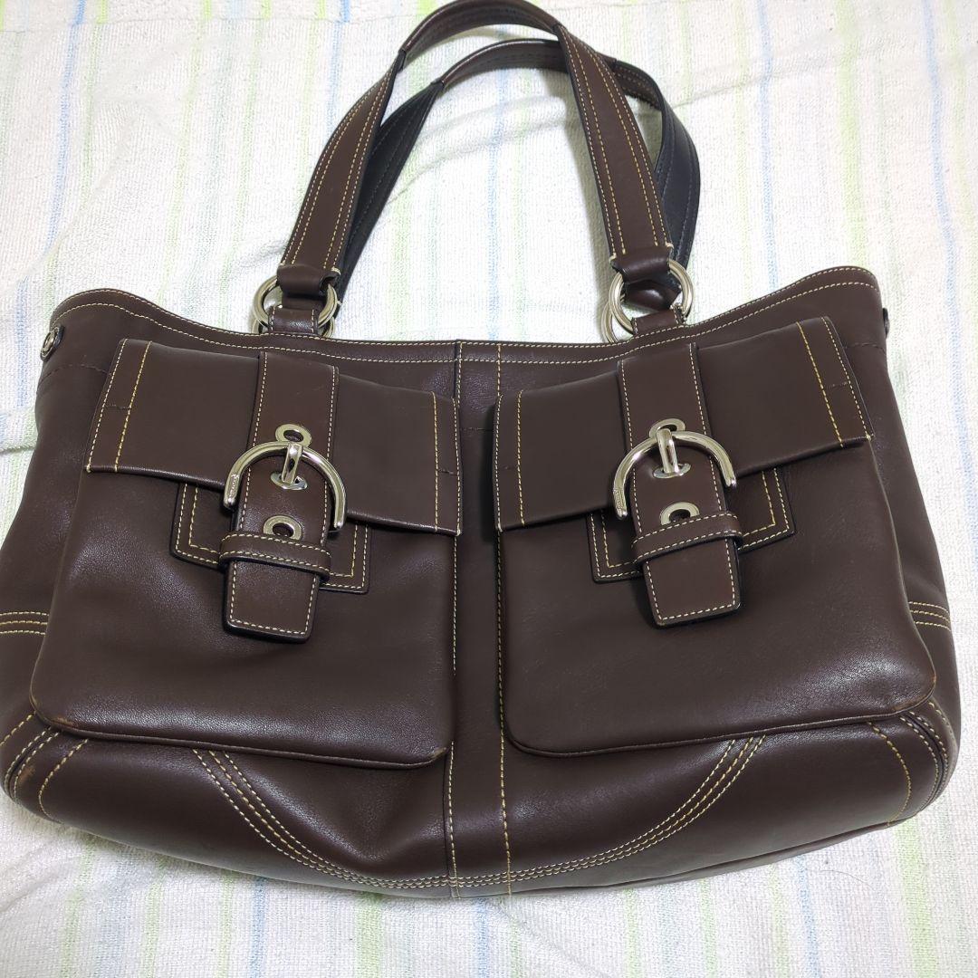 COACH レザーハンドバッグ ボストンバッグ