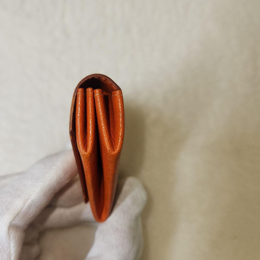 HERMES　◻︎D刻　ルヴァンキャトル コインケース オレンジ