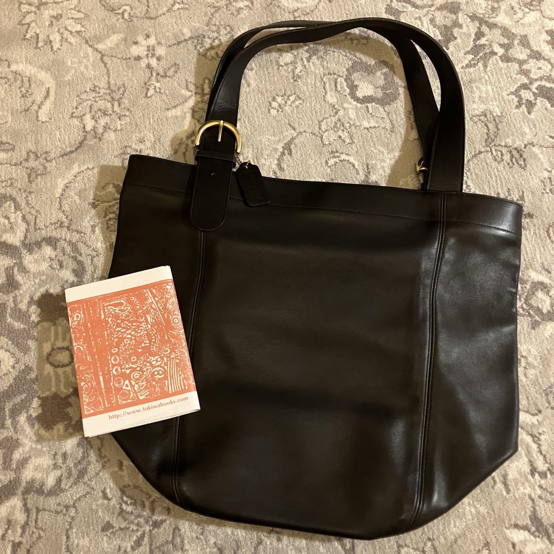 COACH オールドコーチ トートバッグ レザー　ブラック　大容量