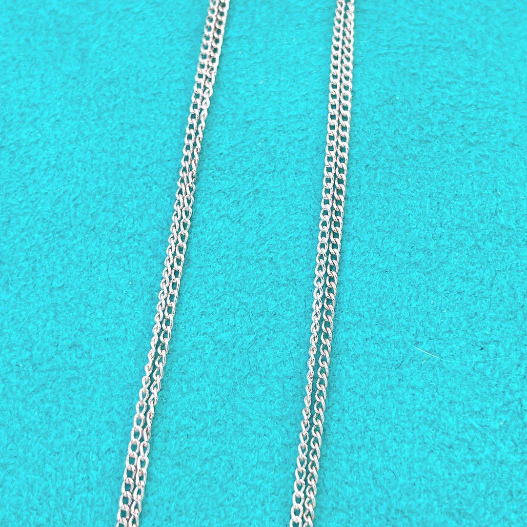 美品✨ティファニー ツイスト ノット コンビ ネックレス シルバー925 k18 画像7
