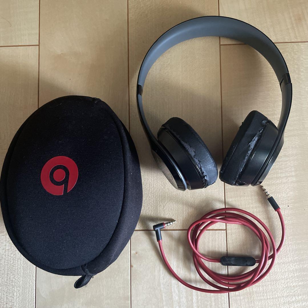 Beats Wireless ヘッドホン ブラック ケース付き Beats ヘッドフォン ケース付き - メルカリ