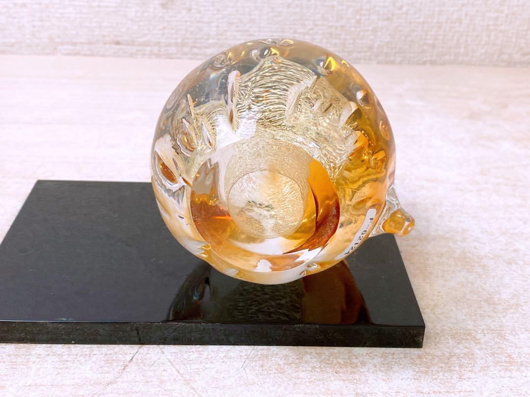 津軽びいどろ ふくろう 2個☆フクロウ 青森県伝統工芸士 篠原
