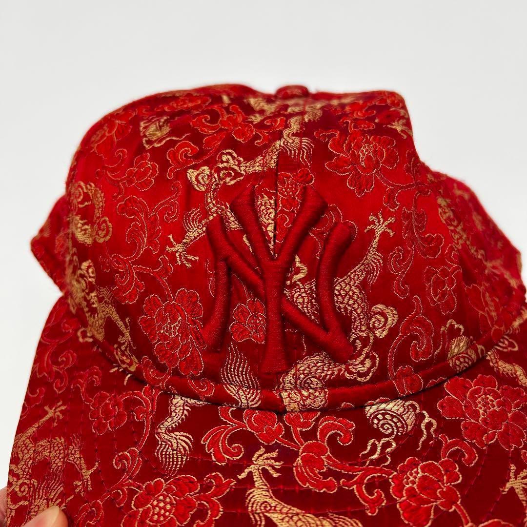 【NEWERA】希少　キャップ　59FIFTY チャイナデザイン　龍　刺繍　帽子