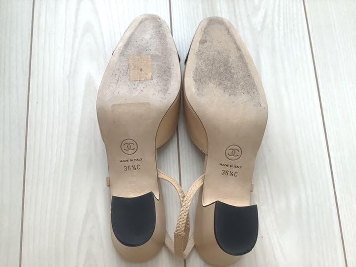 CHANEL シャネル　レザー　ミュール　パンプス CHANEL シャネル パンプス ミュール