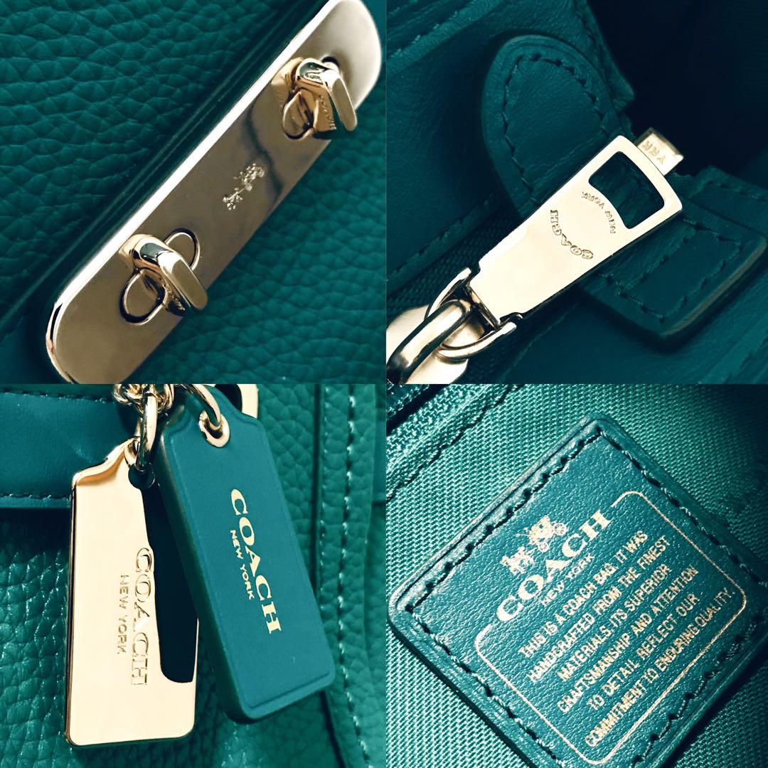 COACH コーチ スワッガー キャリーオール27 ペブルレザー