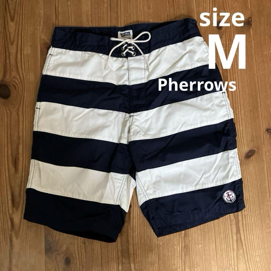 Pherrows ボーダー　ショートパンツ　海パン　短パン　M