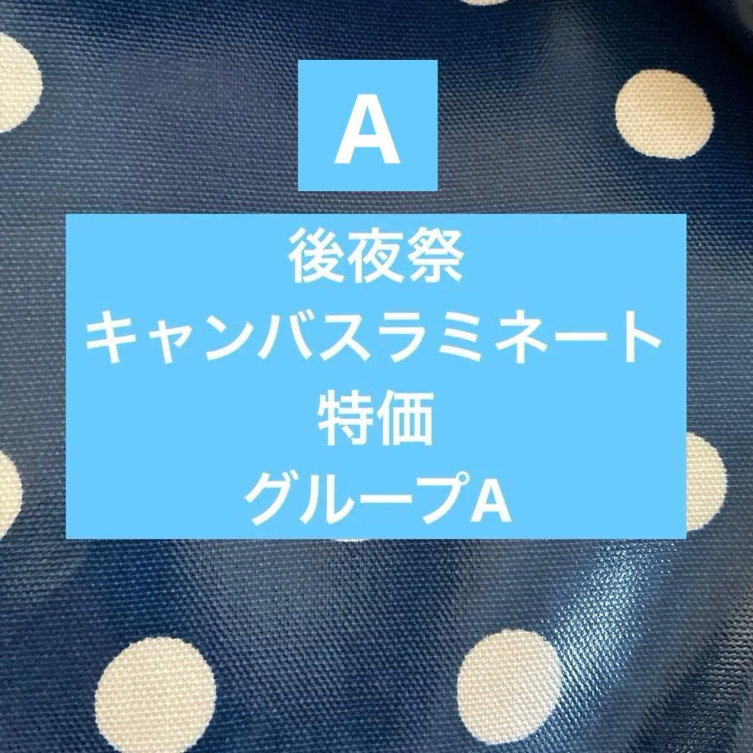 後夜祭　キャンバスラミネート　特価グループA