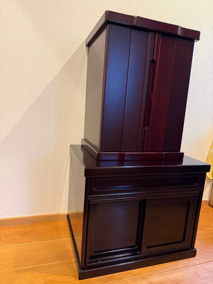 仏壇 仏壇台上下セット ミニモダン仏壇 光明18号 仏壇台 清流全体的に状態が悪い