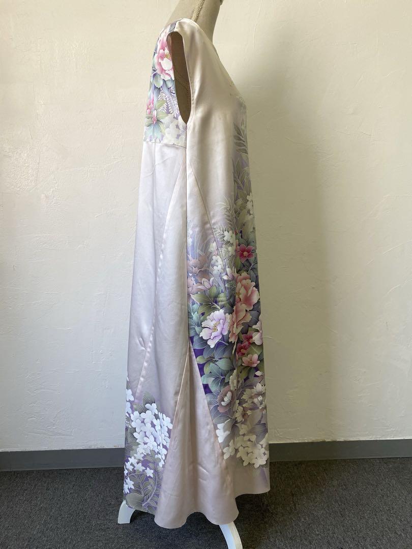 3087 着物　リメイク　ドレス　ワンピース