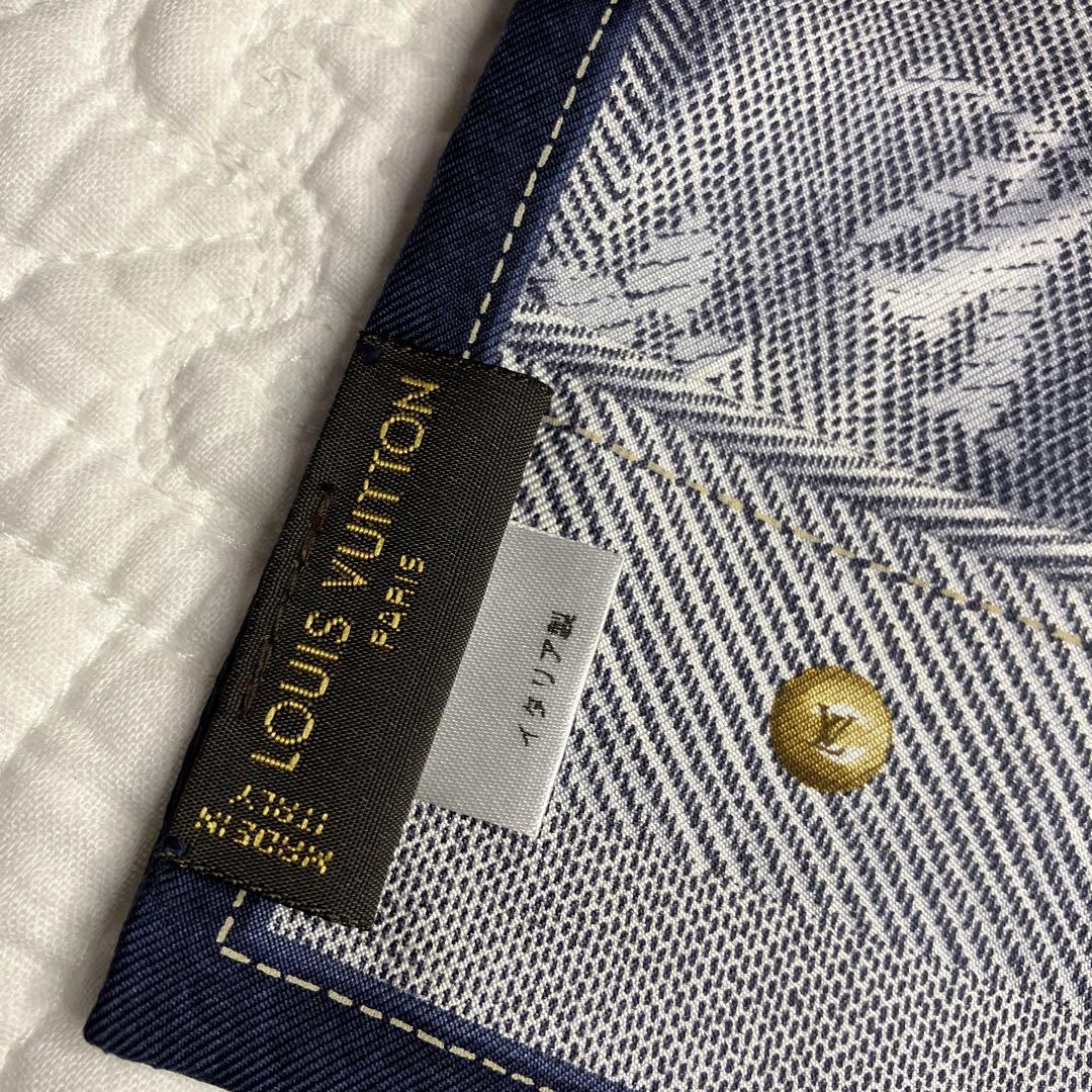 入荷now 口コミ 超美品♡LOUIS VUITTONルイヴィトンバンドー デニム ツイリー 小物