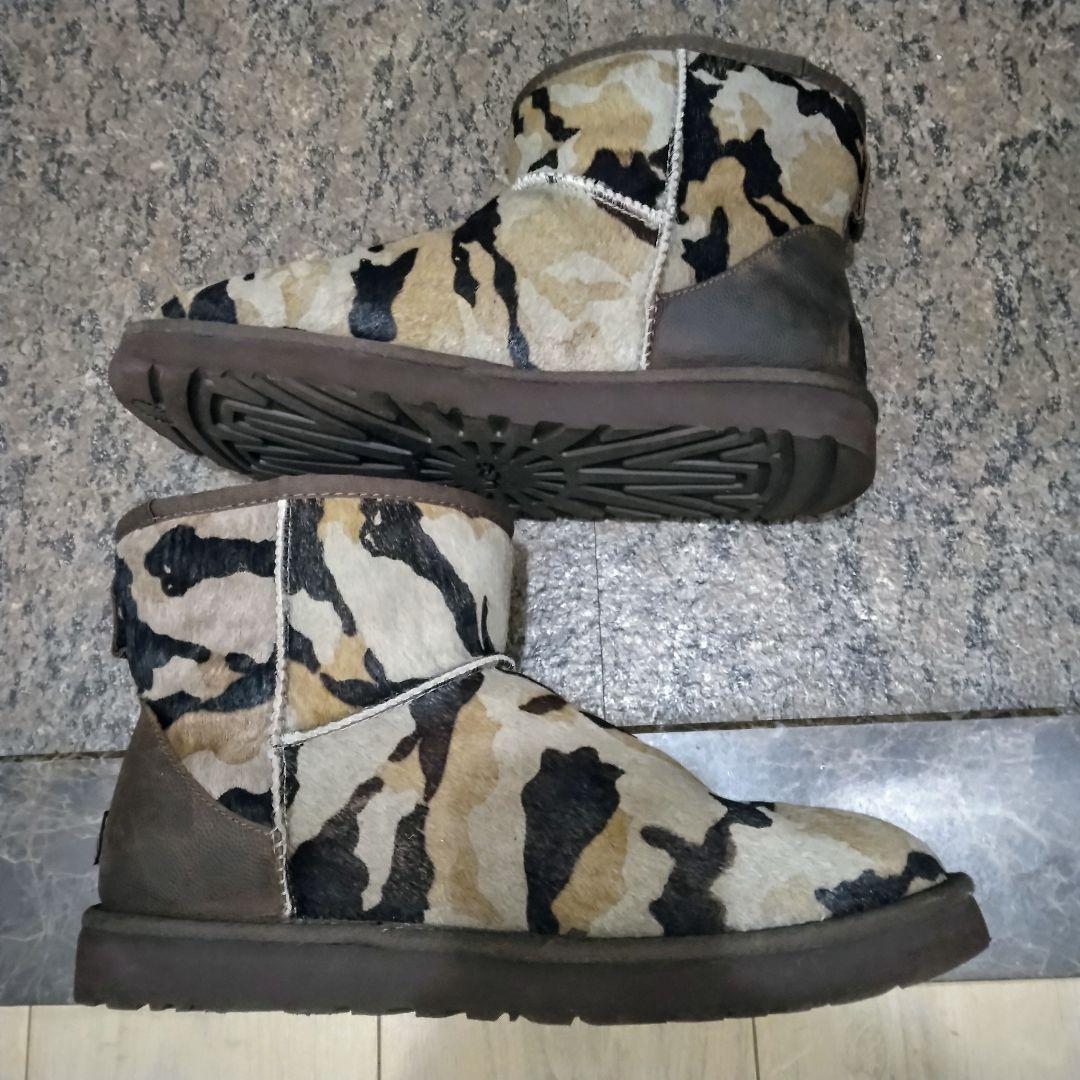 【美品】UGG Australia ムートンブーツ ハラコ カモフラージュ柄