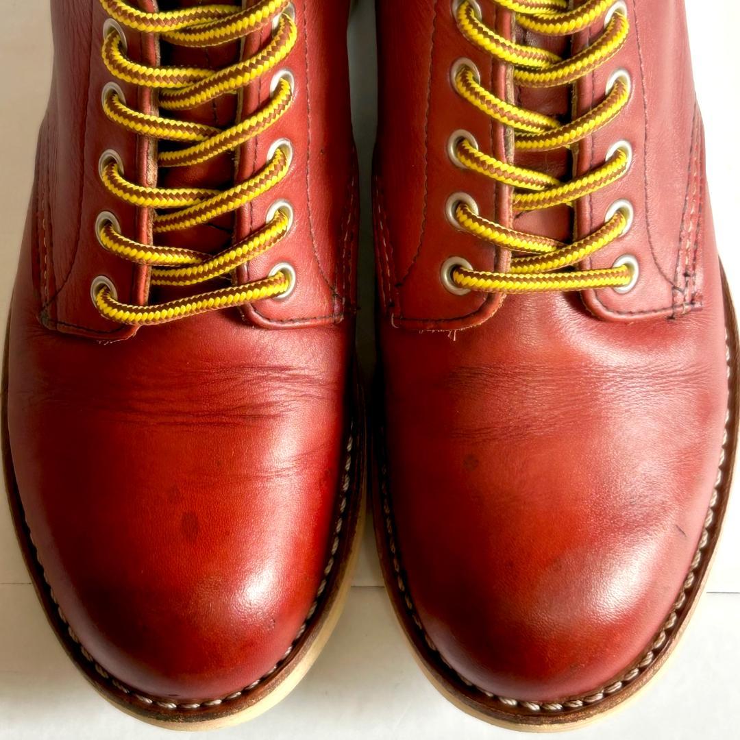 RED WING 8166 US6.5D 復刻四角犬タグ＋現行タグ プレーントゥ