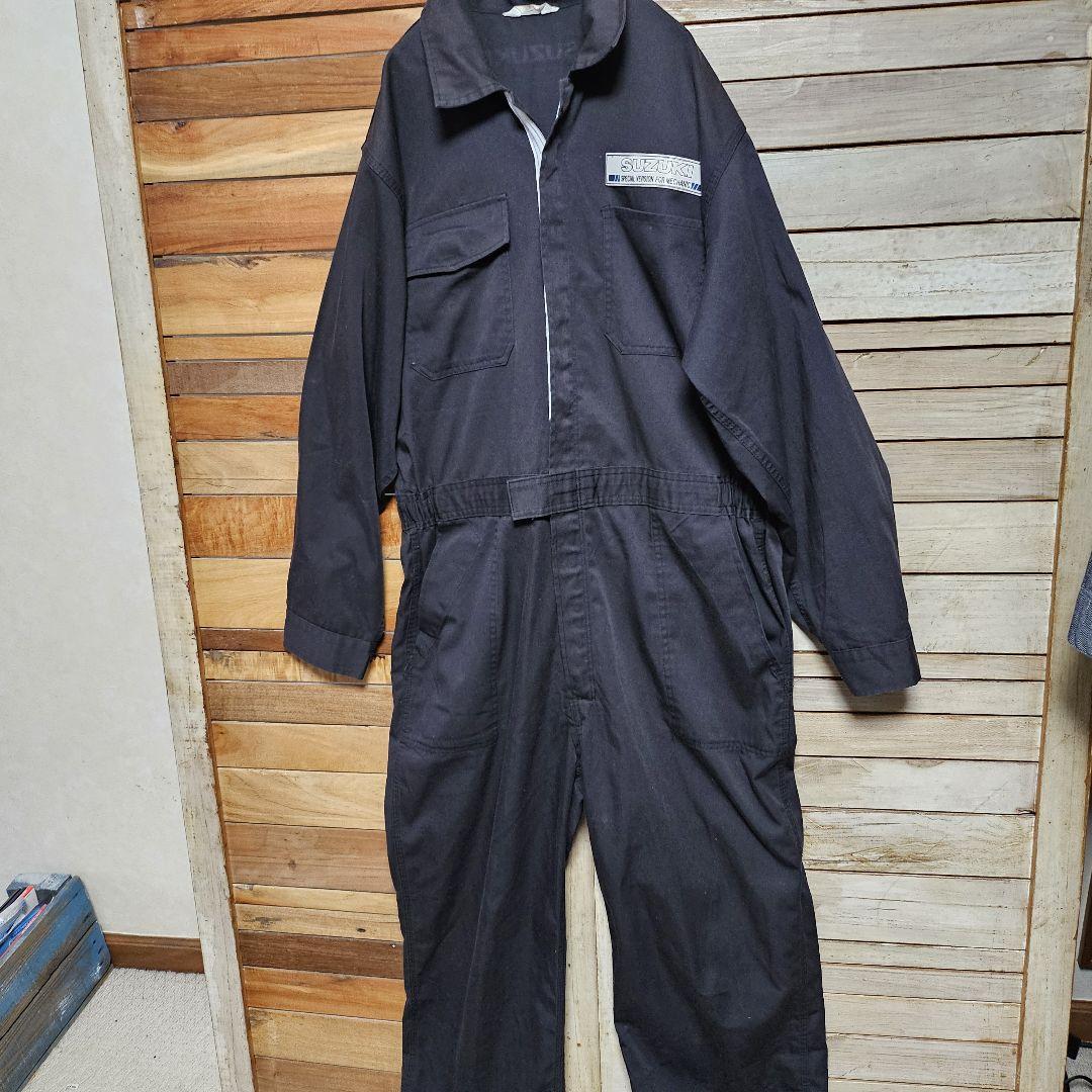 SUZUKI スズキ ツナギ オールインワン LL 長袖 作業着 希少デザイン