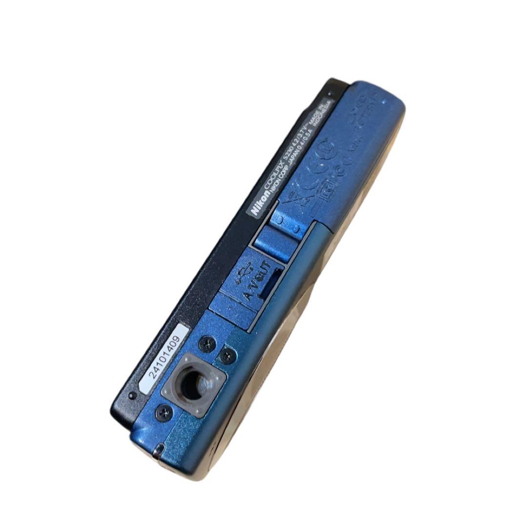 Nikon デジカメ　S230 10メガピクセル　ダークブルー　ニコン　コンデジ
