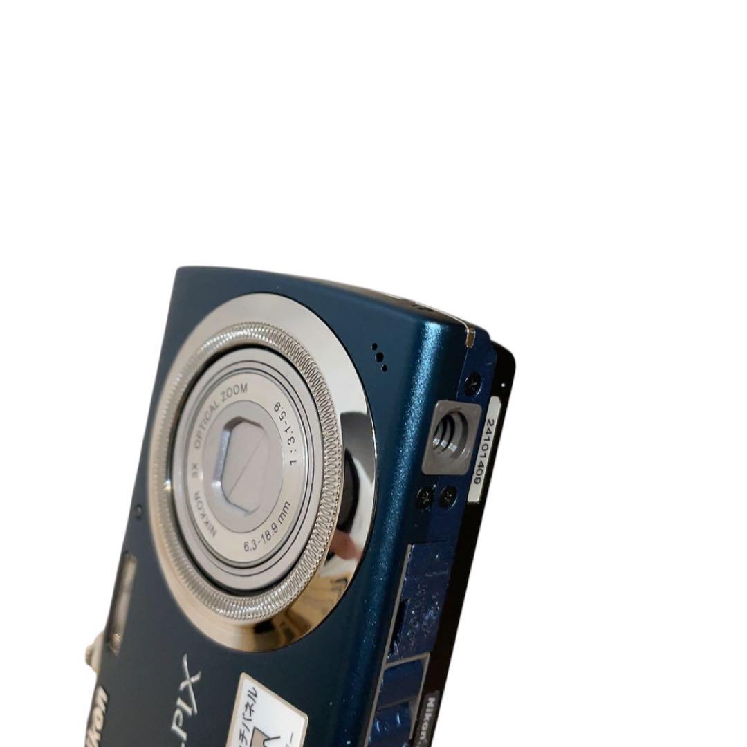 Nikon デジカメ　S230 10メガピクセル　ダークブルー　ニコン　コンデジ