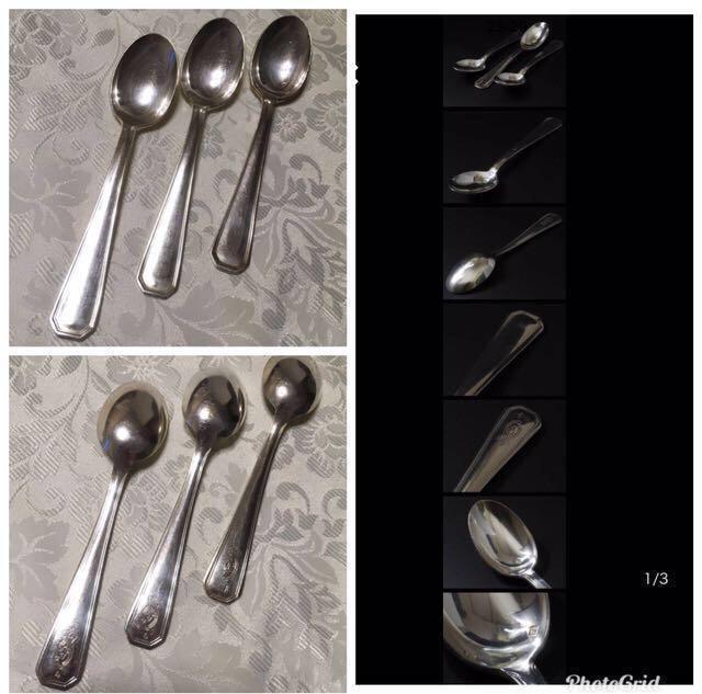 3本set■シルバー カトラリー スプーン GEORGE 14cm 普段遣いに!