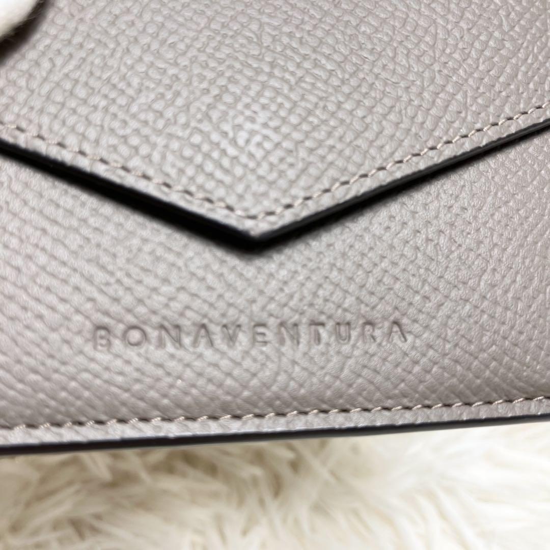 【新品未使用】BONAVENTURA SmallWallet グレージュ 未使用】ボナペンチュラ＊SmallWallet グレージュ