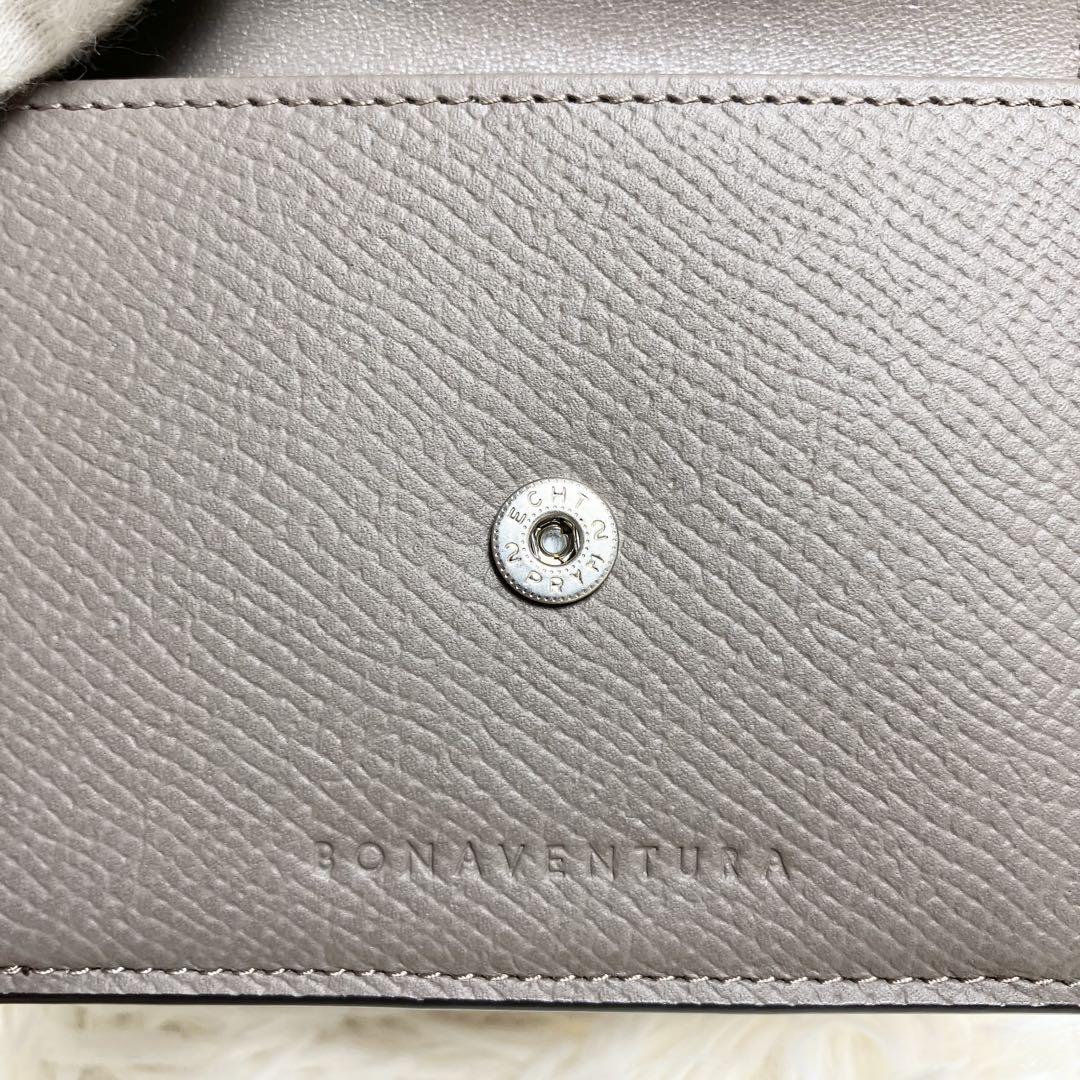 【新品未使用】BONAVENTURA SmallWallet グレージュ Amazon | [BONAVENTURA]オールシュリンクレザー スモール