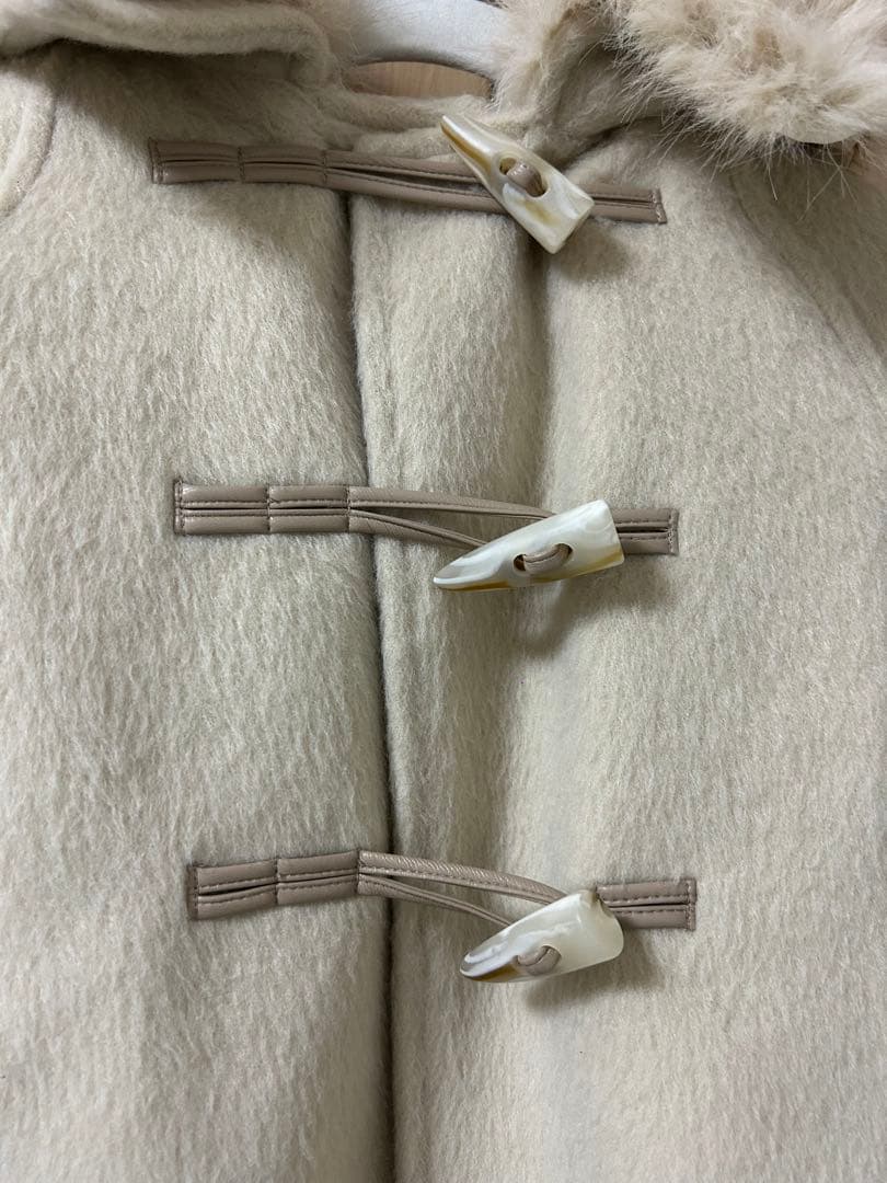 eimy istoire アイボリー ダッフルマントコート eimy istoire アイボリー ダッフルマントコート