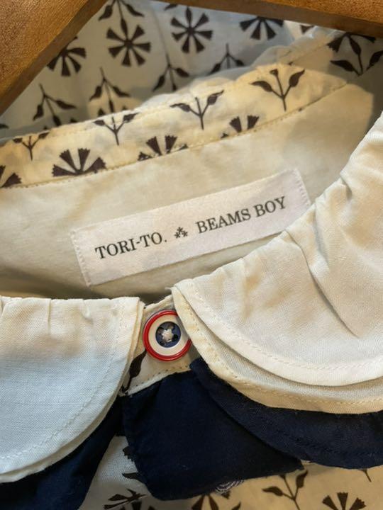TORI-TO. ×BEAMS BOY 重ね襟！花柄7分袖ブラウス - メルカリ
