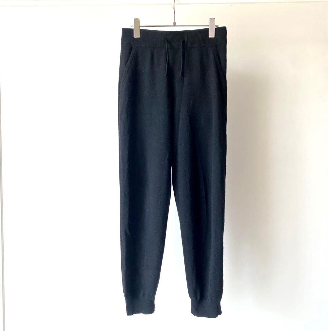 TEXT MONGOLIAN CASHMERE パンツ 黒 カシミヤ スウェット