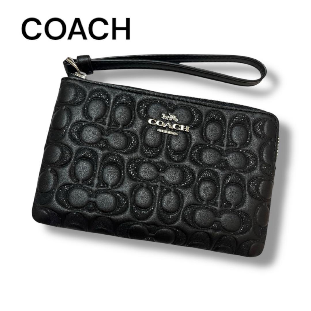 【未使用】COACH ポーチ コインケース カードケース ブラック