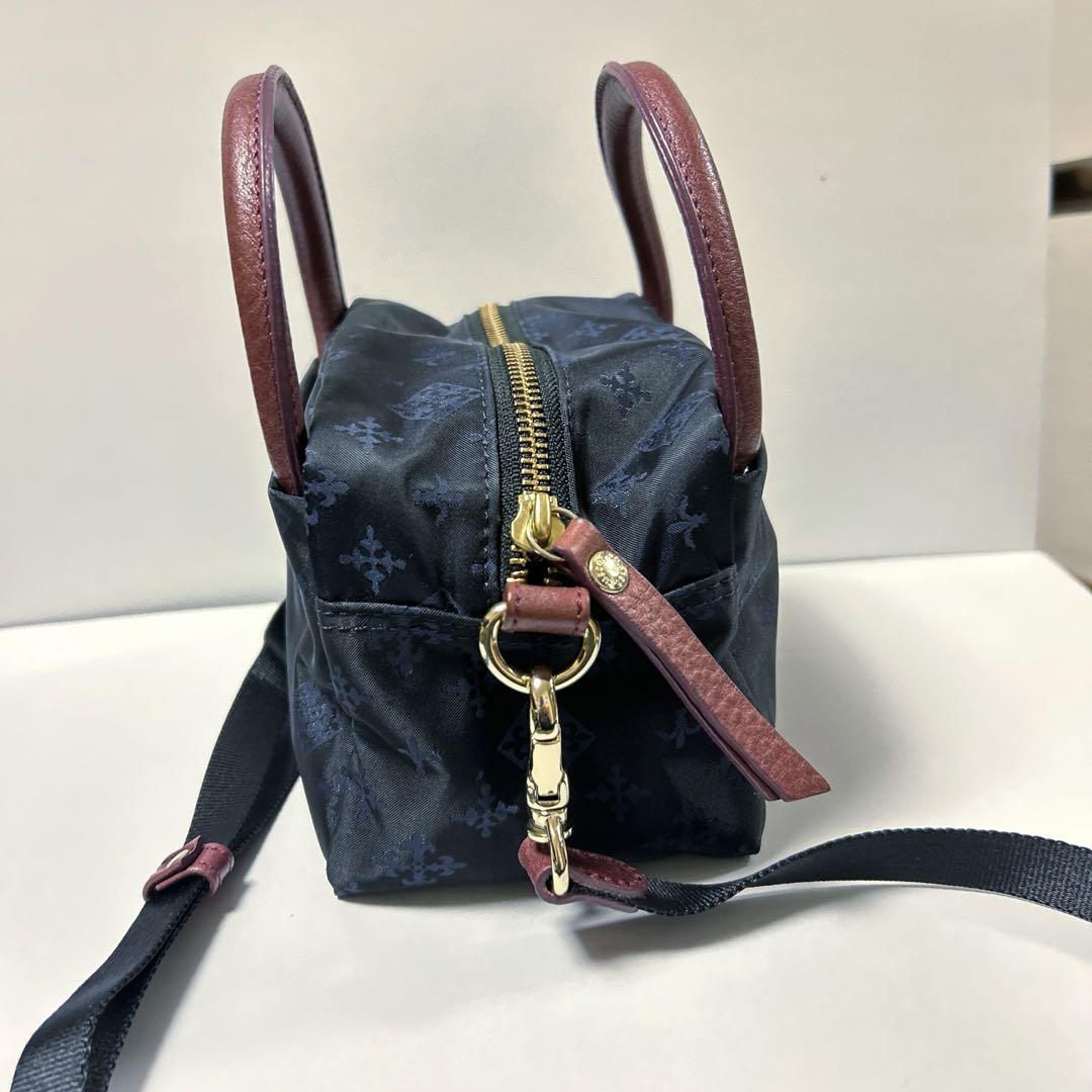 ラシット キューブバッグ ミニ 2way ショルダー ネイビー - メルカリ