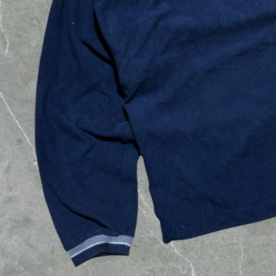 NIKE GOLFプルオーバートレーナースウォッシュ刺繍起毛スエード紺ネイビーL