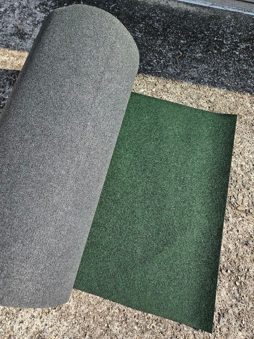 【新品】本格ポリエステル不織布 防草シート(グリーン)　巾1m×35m