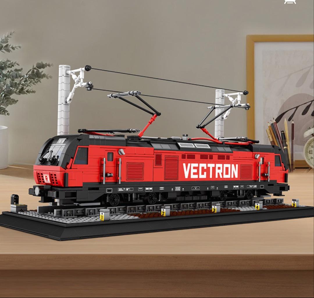 VECTRON 電気機関車ビルディングブロック都市交通列車デスクトップ装飾装飾品