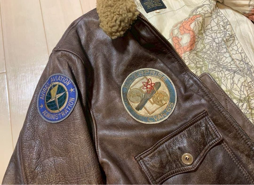 アヴィレックス G-1 レザージャケット ミリタリー 革ジャン 大きいサイズ