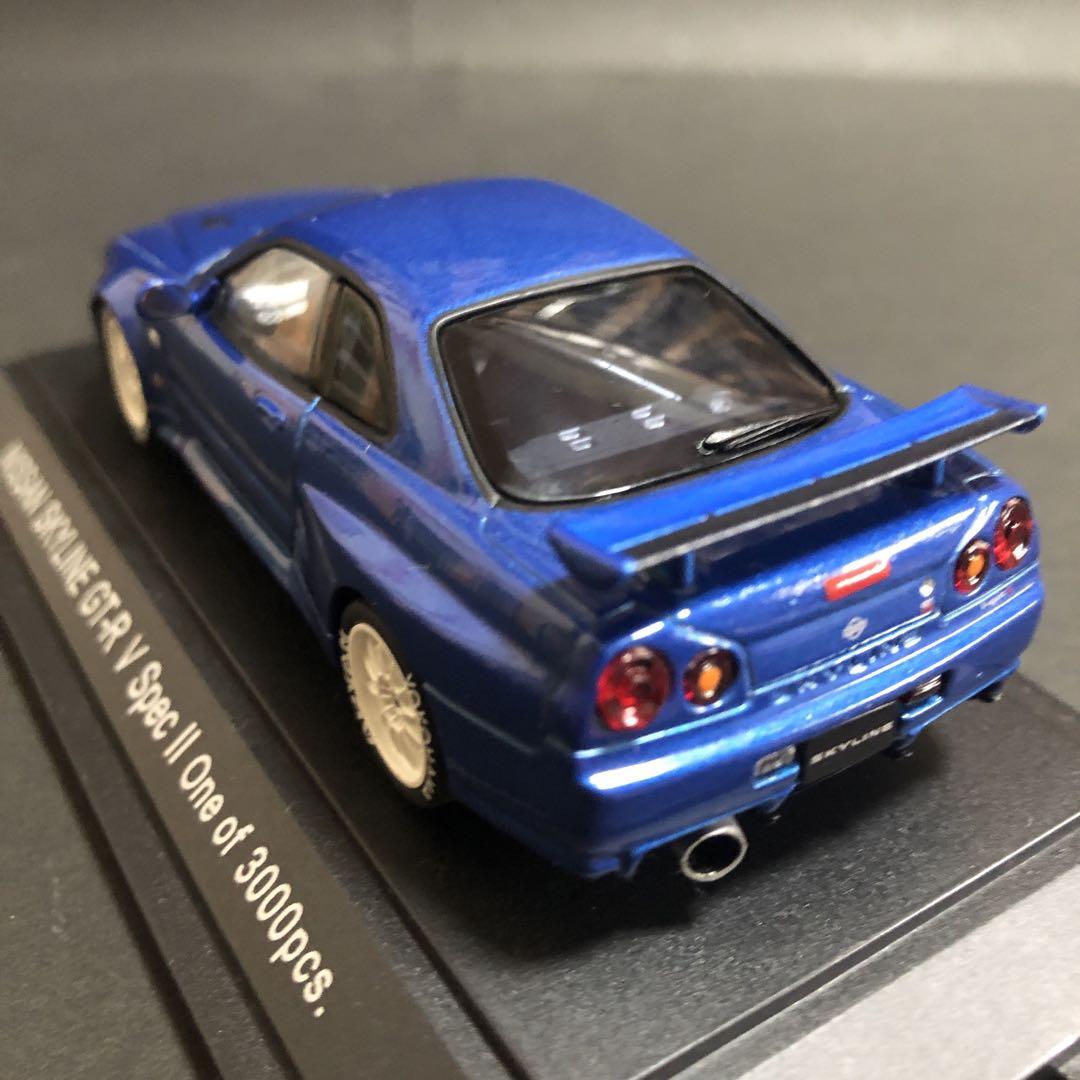 エブロ 1/43 スカイライン GT-R R34 V-specⅡ カスタム品