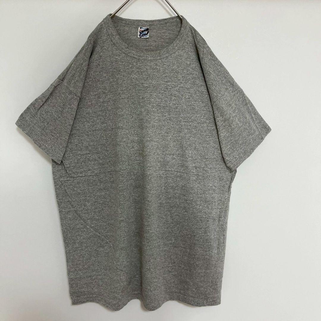 YAZ20【アメリカ製】Champion　Tシャツ【メンズ2XL】小さめ　グレー